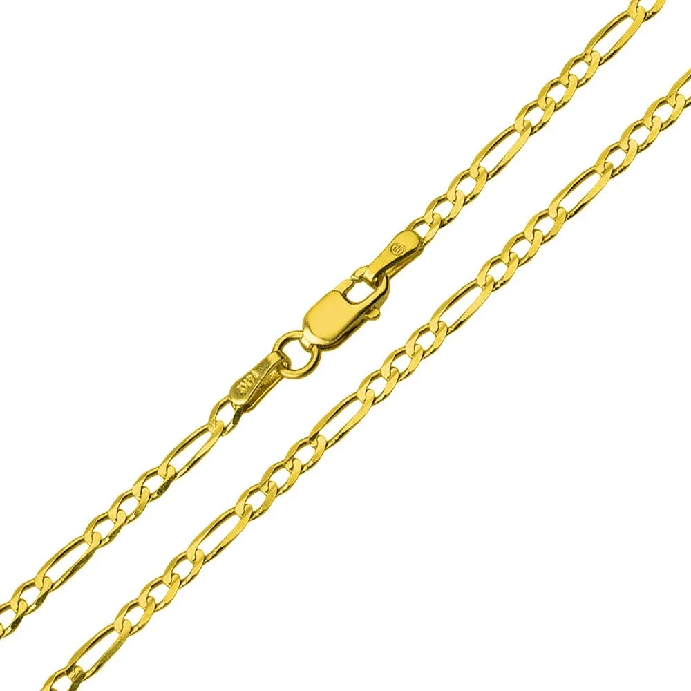 14k Yellow Gold Large Plain and Simple Religious Cross Pendant Necklace