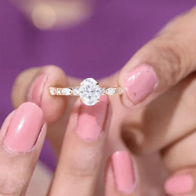 2 CT Moissanite Solitaire Engagement Ring For Women