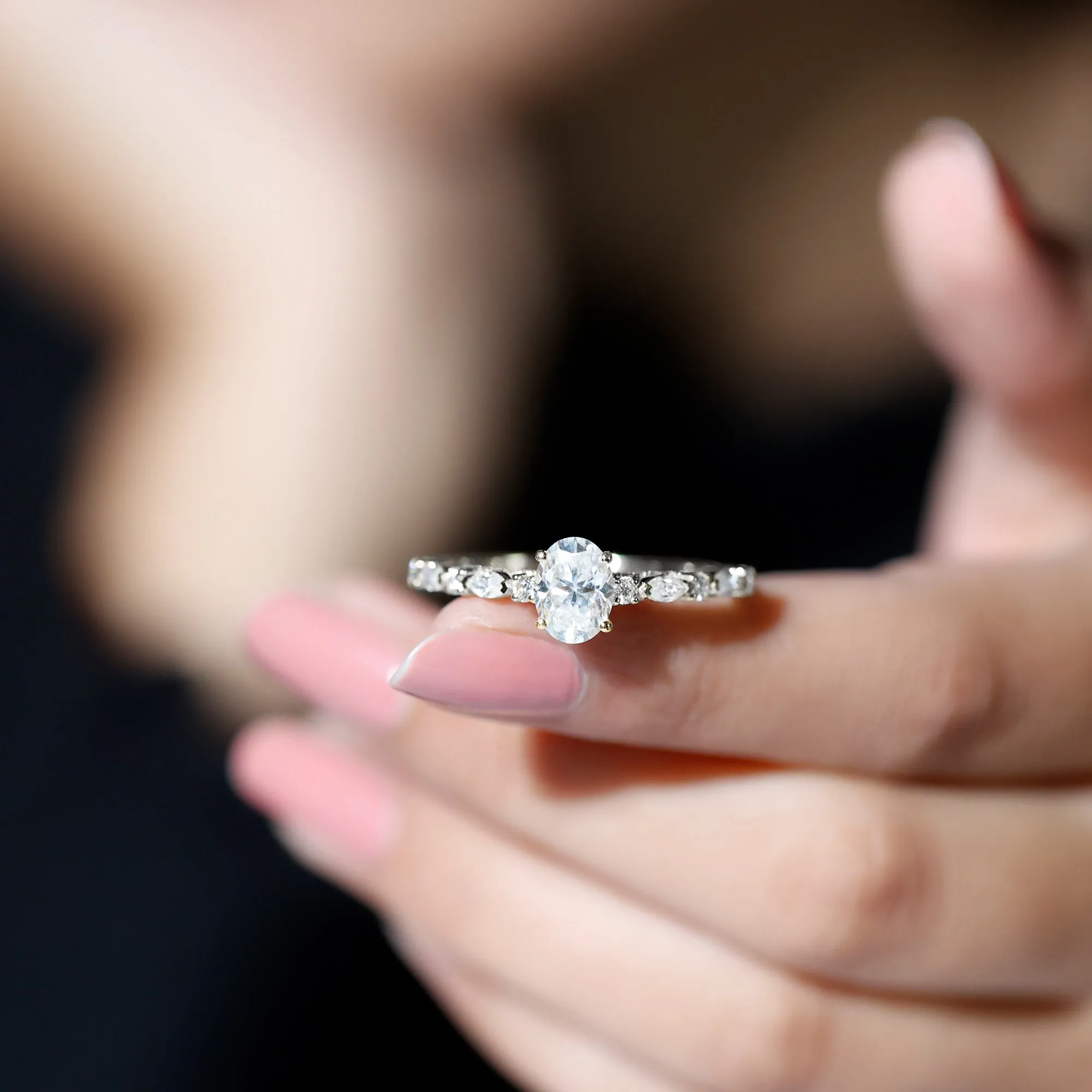 2 CT Moissanite Solitaire Engagement Ring For Women