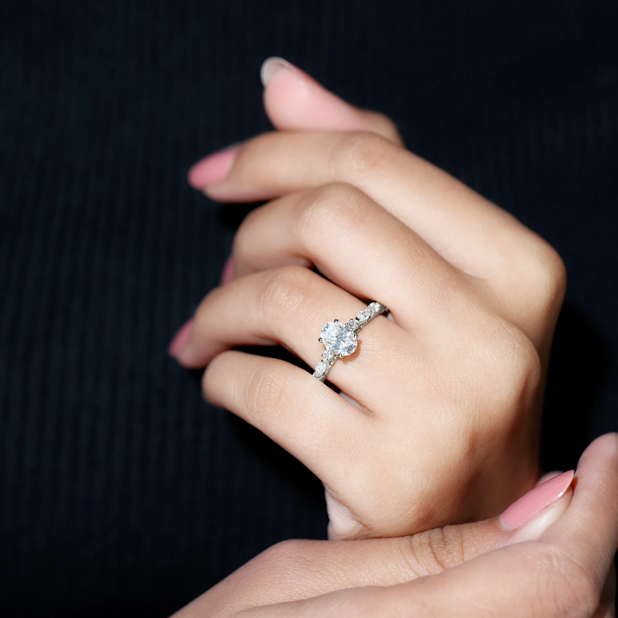 2 CT Moissanite Solitaire Engagement Ring For Women