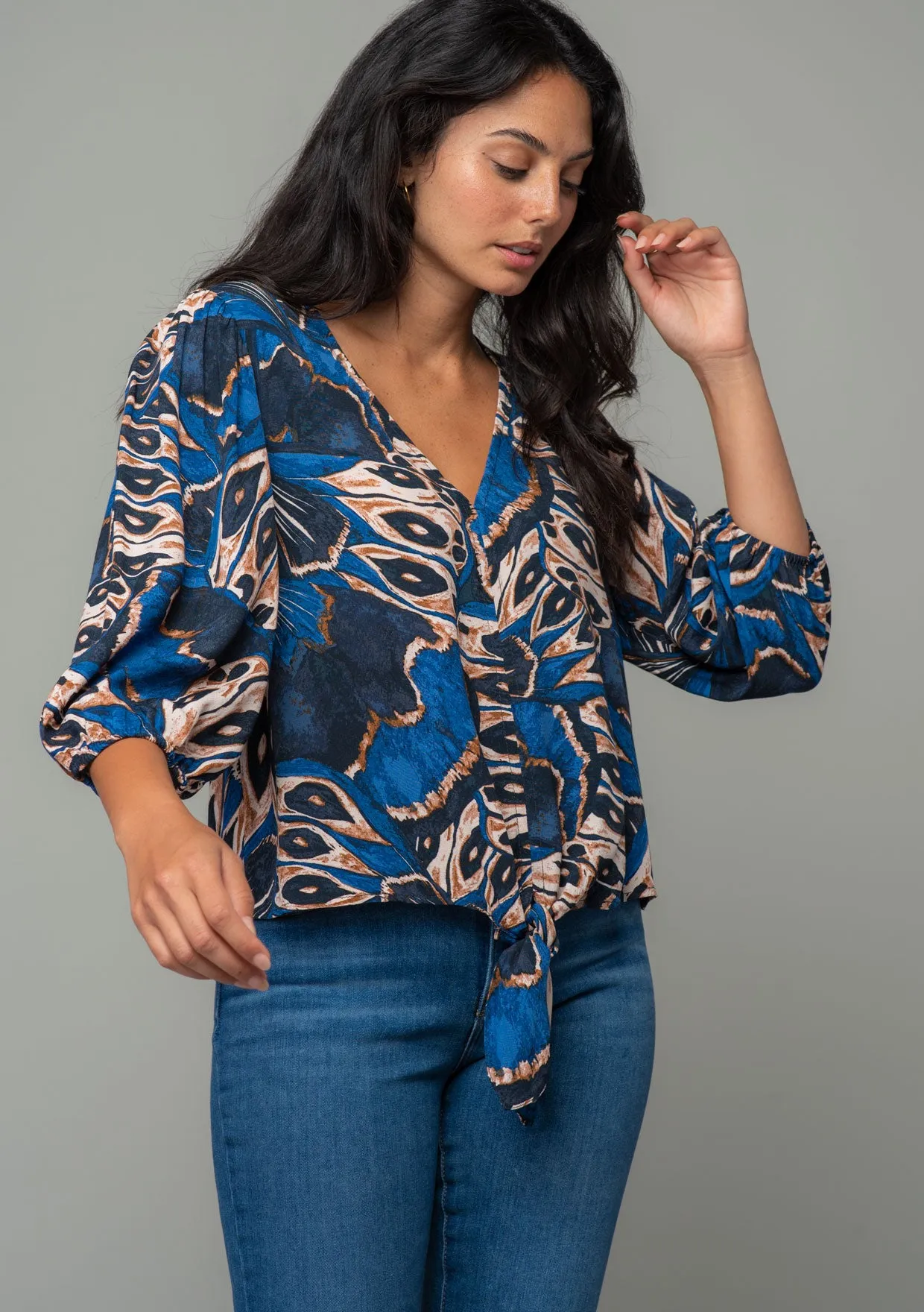 Arcadia Tie Front Top