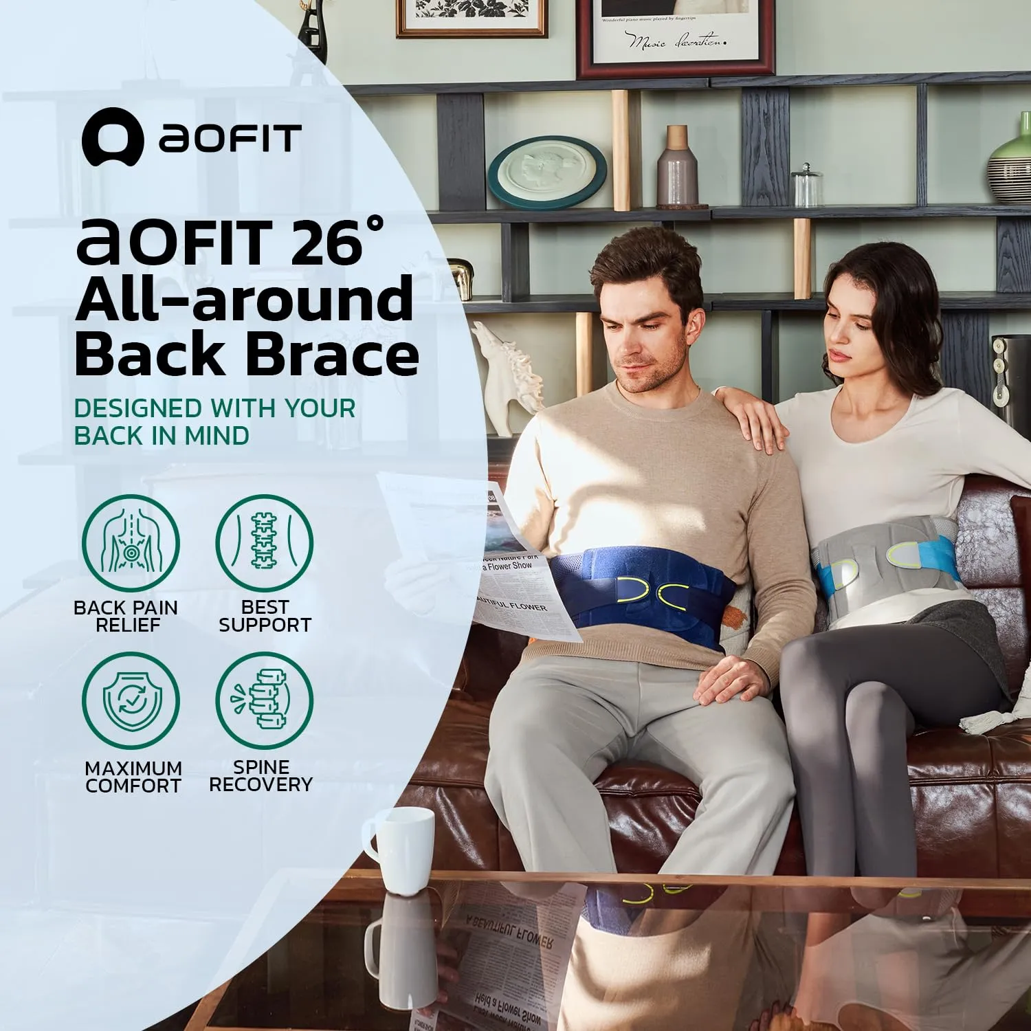 Back Brace for Lower Back Pain Relief, Adjustable Lumbar Support Belt with Steel Plates, Dual Compression, Breathable 3D Knit Fabric, Slim Waist Design for Work, Gym, Sciatica, Herniated Disc XL