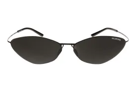 Balenciaga Malibu Round Sunglasses Black