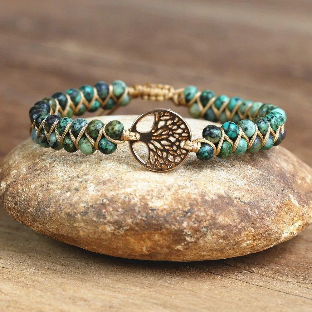 Beads Handmade Bracelet Tree of Life Charm Bracelets African