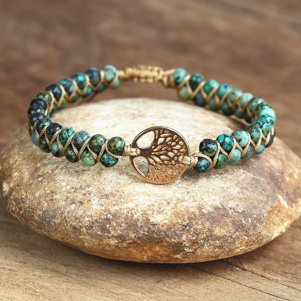 Beads Handmade Bracelet Tree of Life Charm Bracelets African