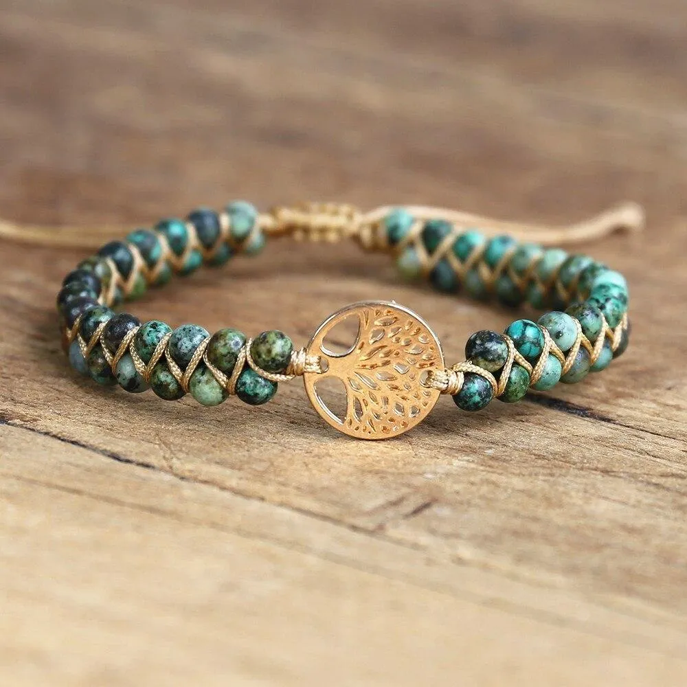 Beads Handmade Bracelet Tree of Life Charm Bracelets African