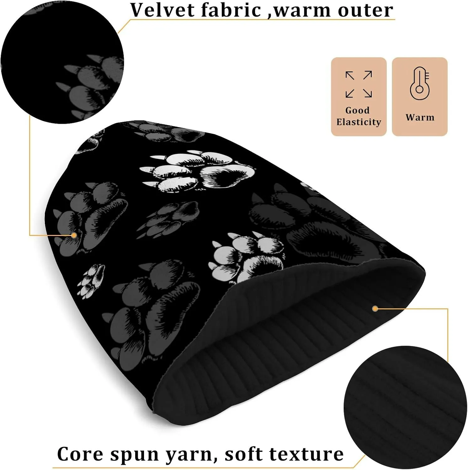 Beanie Hats Winter Knit Hat Mens Camping Hiking Beanies Gift Skater Beanie for Women Men