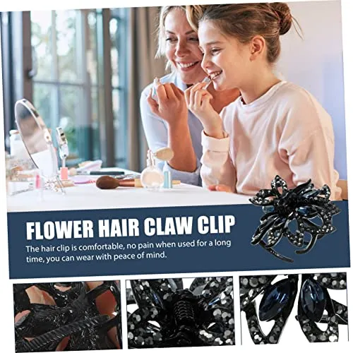 BIUDECO Rhinestone Hair Clip Metal Miss Alloy Headgear