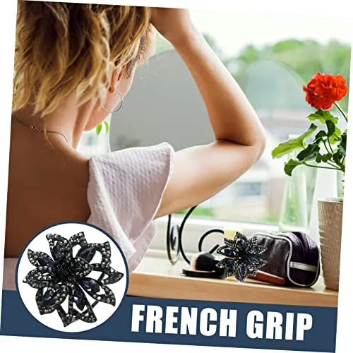 BIUDECO Rhinestone Hair Clip Metal Miss Alloy Headgear