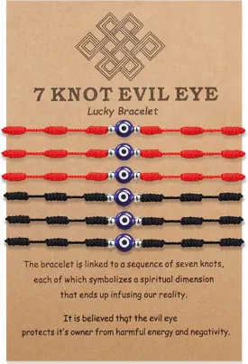 BOCHOI Evil Eye Bracelet for Women Good Luck String Bracelet Kabbalah Protection Friendship Wish Bracelet Jewelry for Girls Girlfriend Wife Mother Daughter