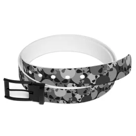 Camo Skull Belt For Men And Women Buckle Comes In 3 Colors