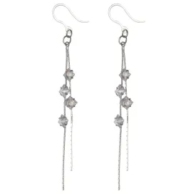 Faux Diamond String Dangles Hypoallergenic Earrings for Sensitive Ears Made with Plastic Posts