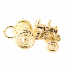 Gold Tractor Charm