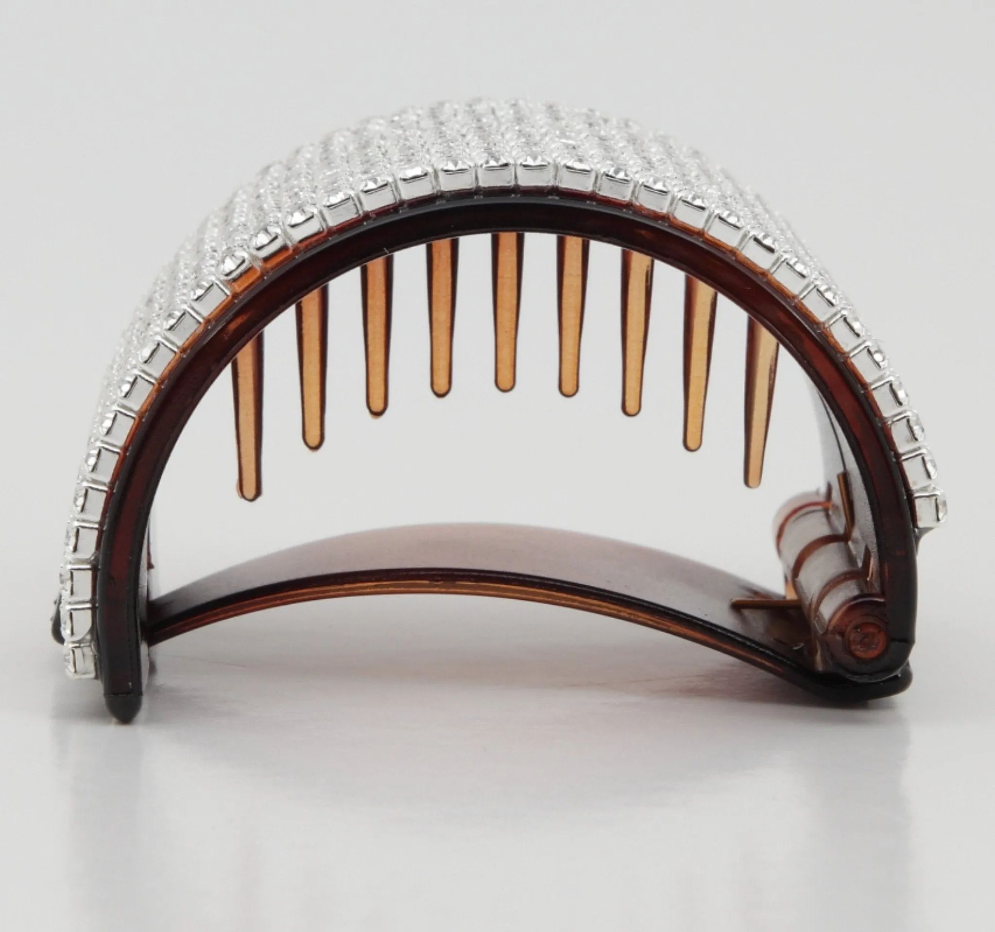 Half Circle Cubic Rhinestone Ponytail Hair Clip Rhinestone Series-12