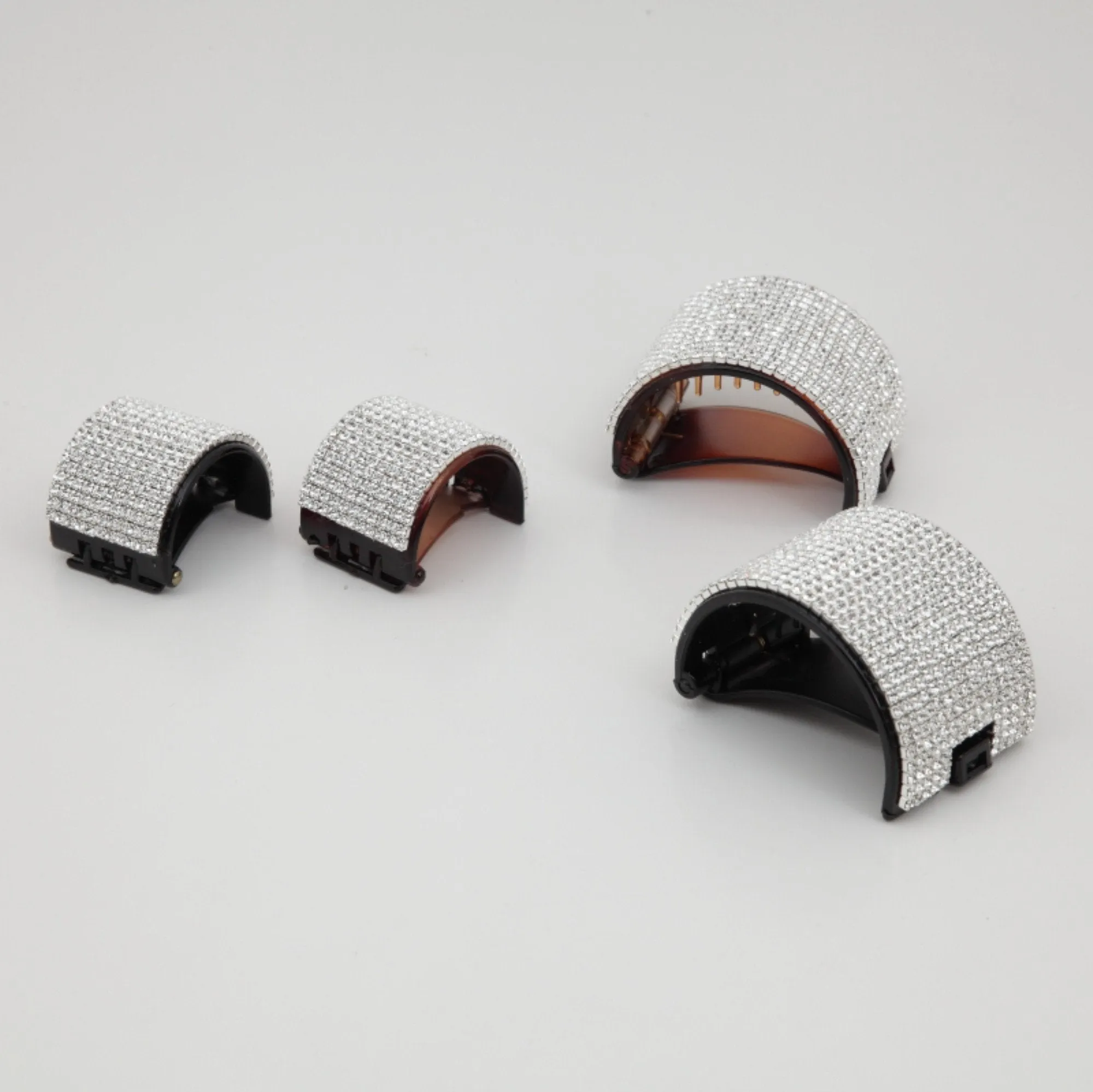 Half Circle Cubic Rhinestone Ponytail Hair Clip Rhinestone Series-12