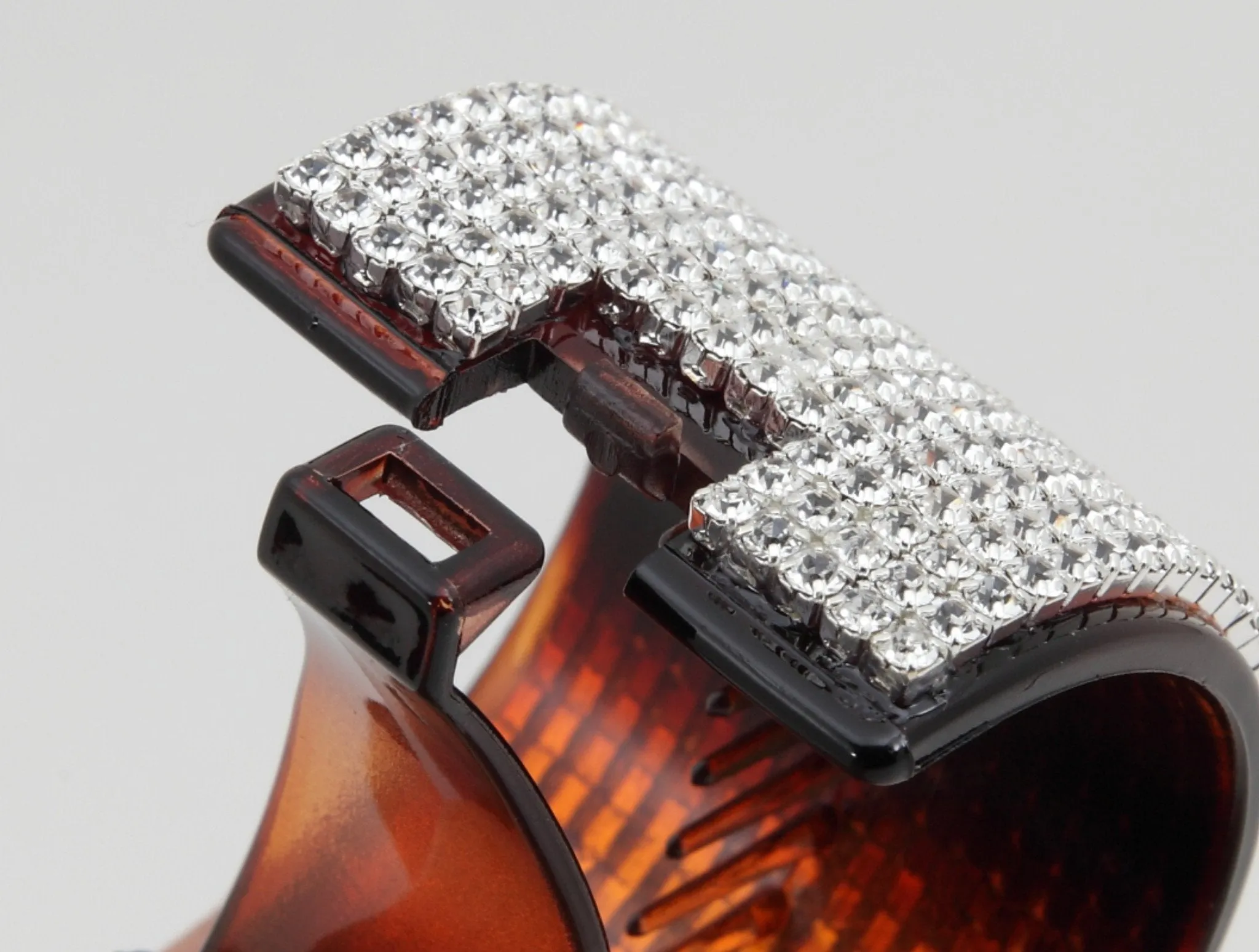 Half Circle Cubic Rhinestone Ponytail Hair Clip Rhinestone Series-12
