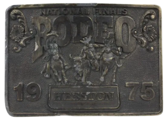 Hesston National Finals Rodeo NFR 1975 Belt Buckle