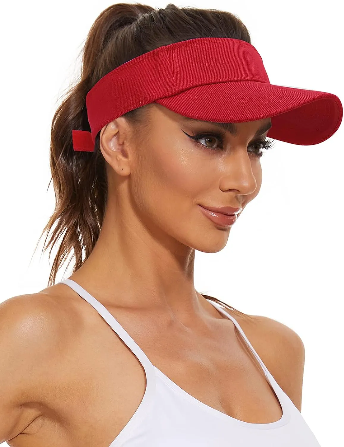 Komorebi Visors for Women Unisex Sun Visor Hats Adjustable Running Caps Summer Sun Protection Tennis Hat for Sports