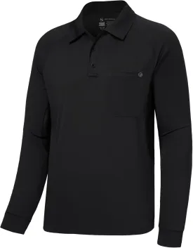 Lightbare Mens Performance Polo Shirt Moisture Wicking Quick Dry Tactical Pique Shirts Hiking Fishing Golf UPF 50