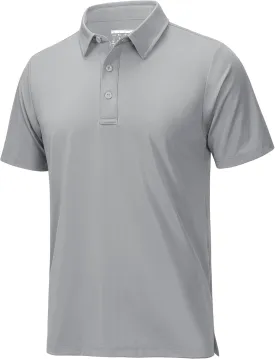 MAGCOMSEN Men's Polo Shirts Short Sleeve Dry Fit Golf Shirts Moisture Wicking Performance Athletic Casual Collared Shirt
