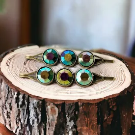 Metallic Rainbow Hair Clips - Shiny & Colorful Hair Accessories