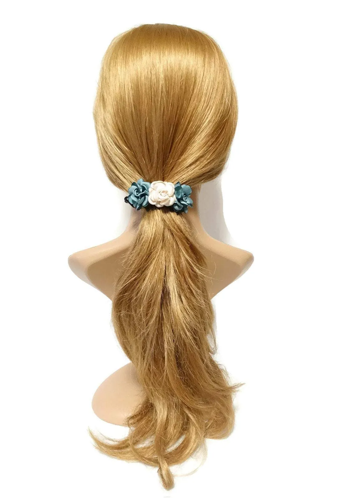 mini flower hair claw Mini Roses Half Moon Hair Jaw Clip Women Hair Accessories Decorated Hair Clip