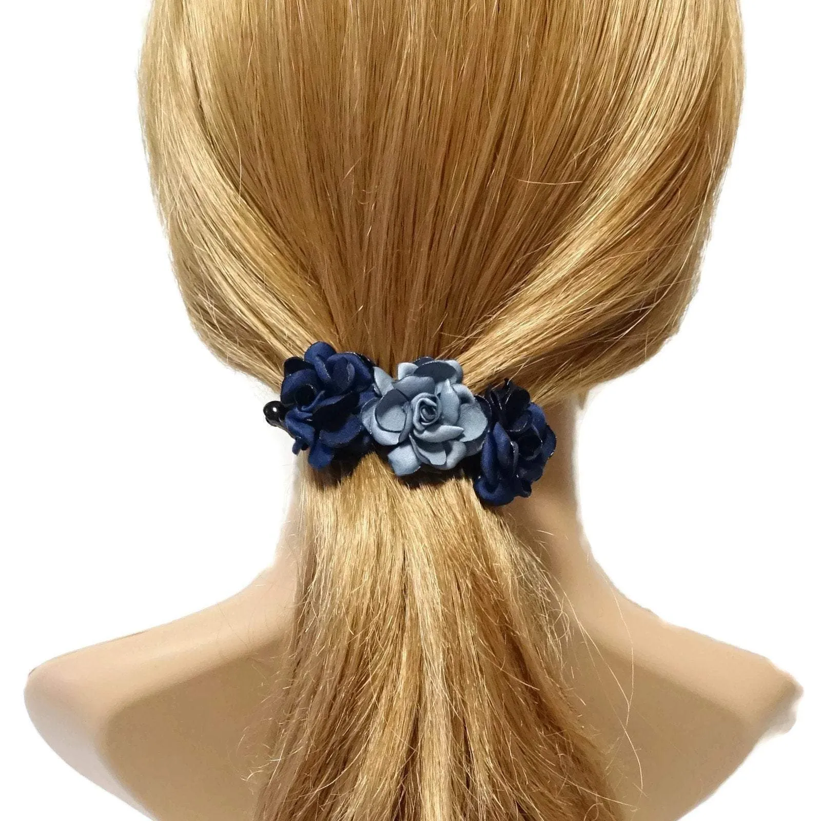 mini flower hair claw Mini Roses Half Moon Hair Jaw Clip Women Hair Accessories Decorated Hair Clip