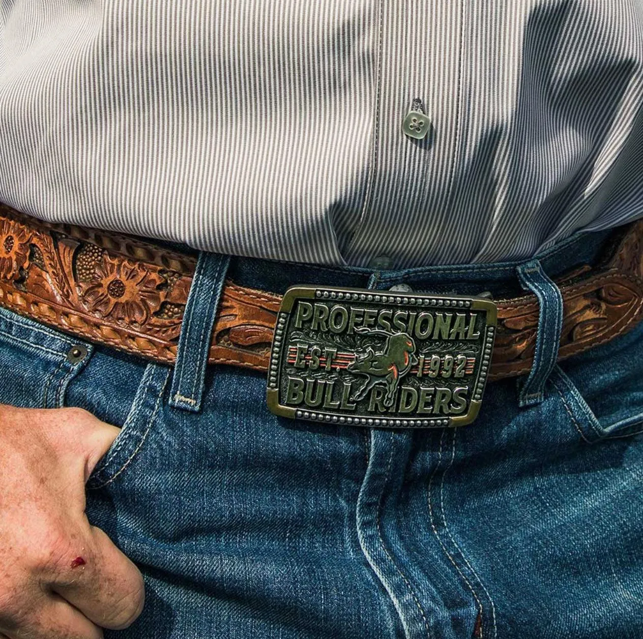 Montana Silversmith PBR 1992 Bull Riders Belt Buckle PBR938