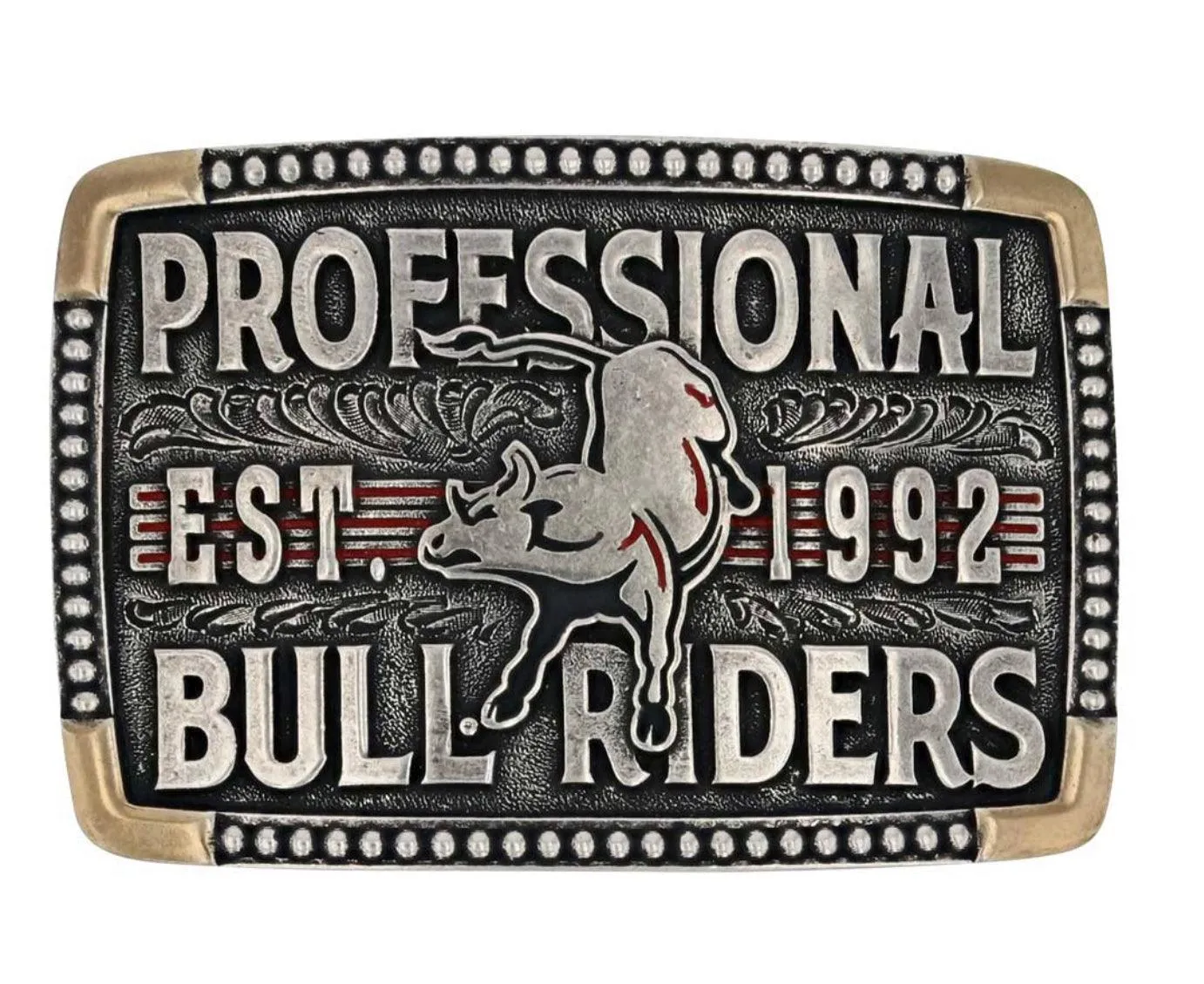 Montana Silversmith PBR 1992 Bull Riders Belt Buckle PBR938