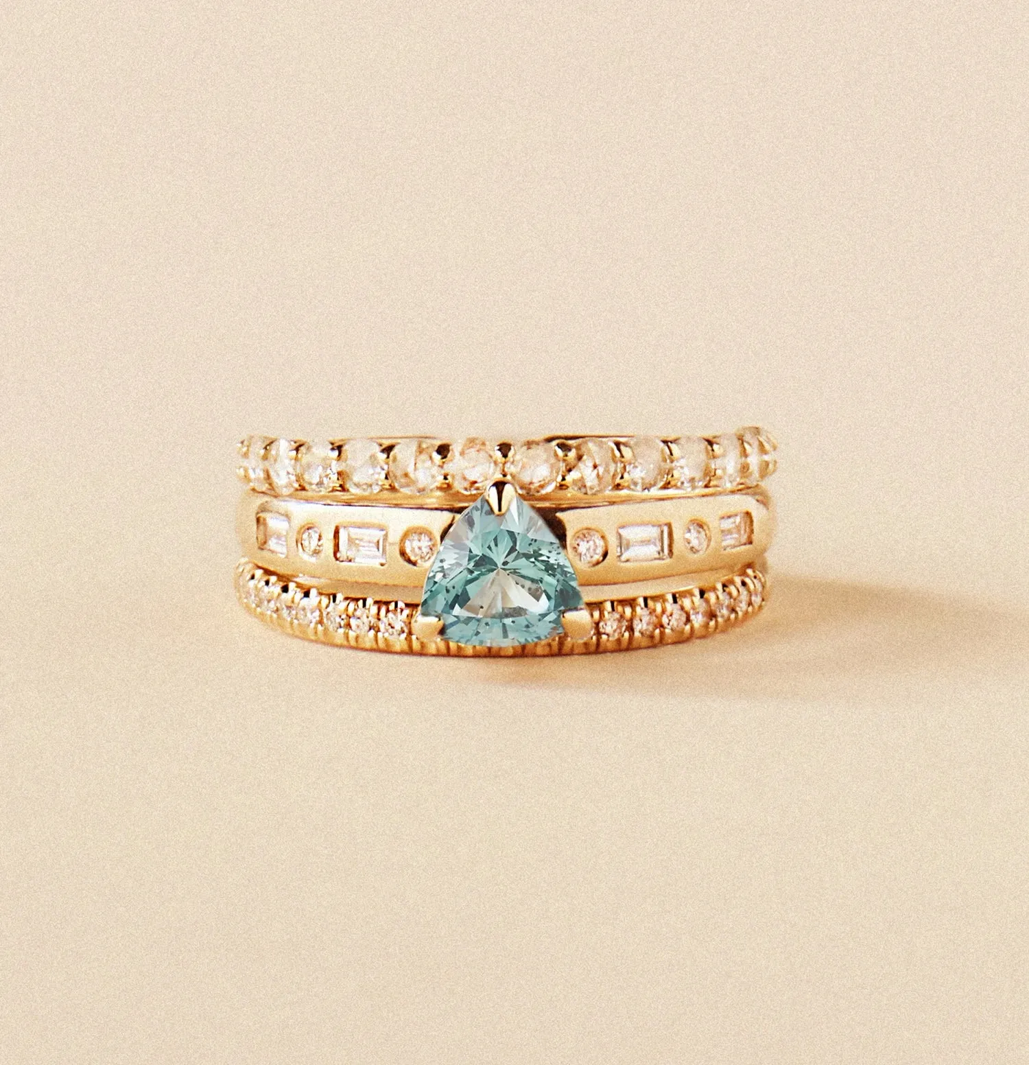 mountain vow one-of-a-kind trillion sapphire engagement ring
