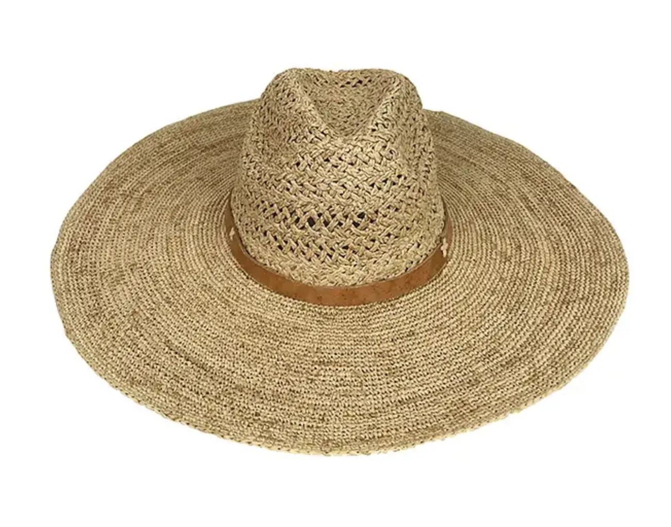 Paniolo Open Weave Sun Hat - Natural