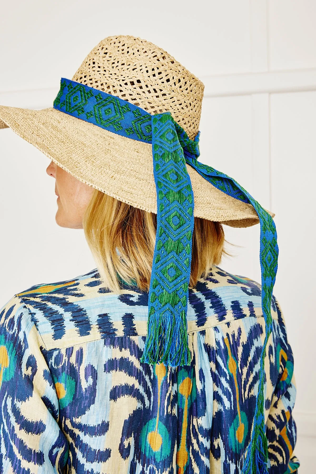 Paniolo Open Weave Sun Hat - Natural