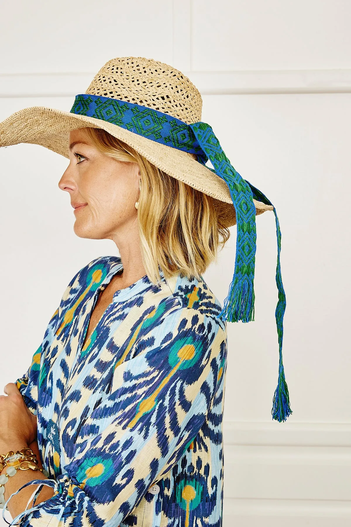 Paniolo Open Weave Sun Hat - Natural