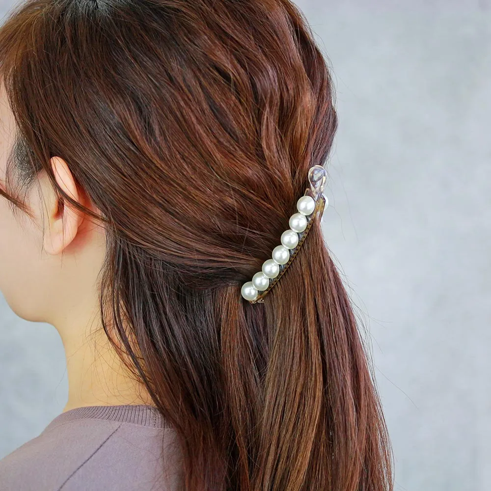 Pearl Decorative Banana Clip