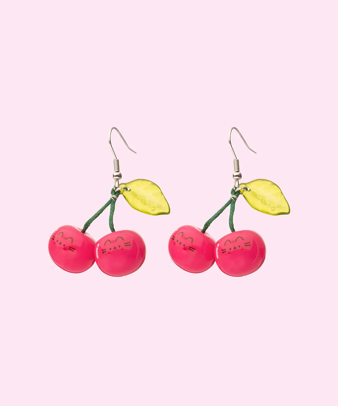 Pusheen Fruits Cherry Dangle Earrings