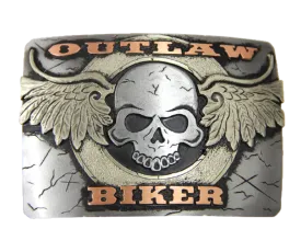 "The Outlaw Biker" Belt Buckle