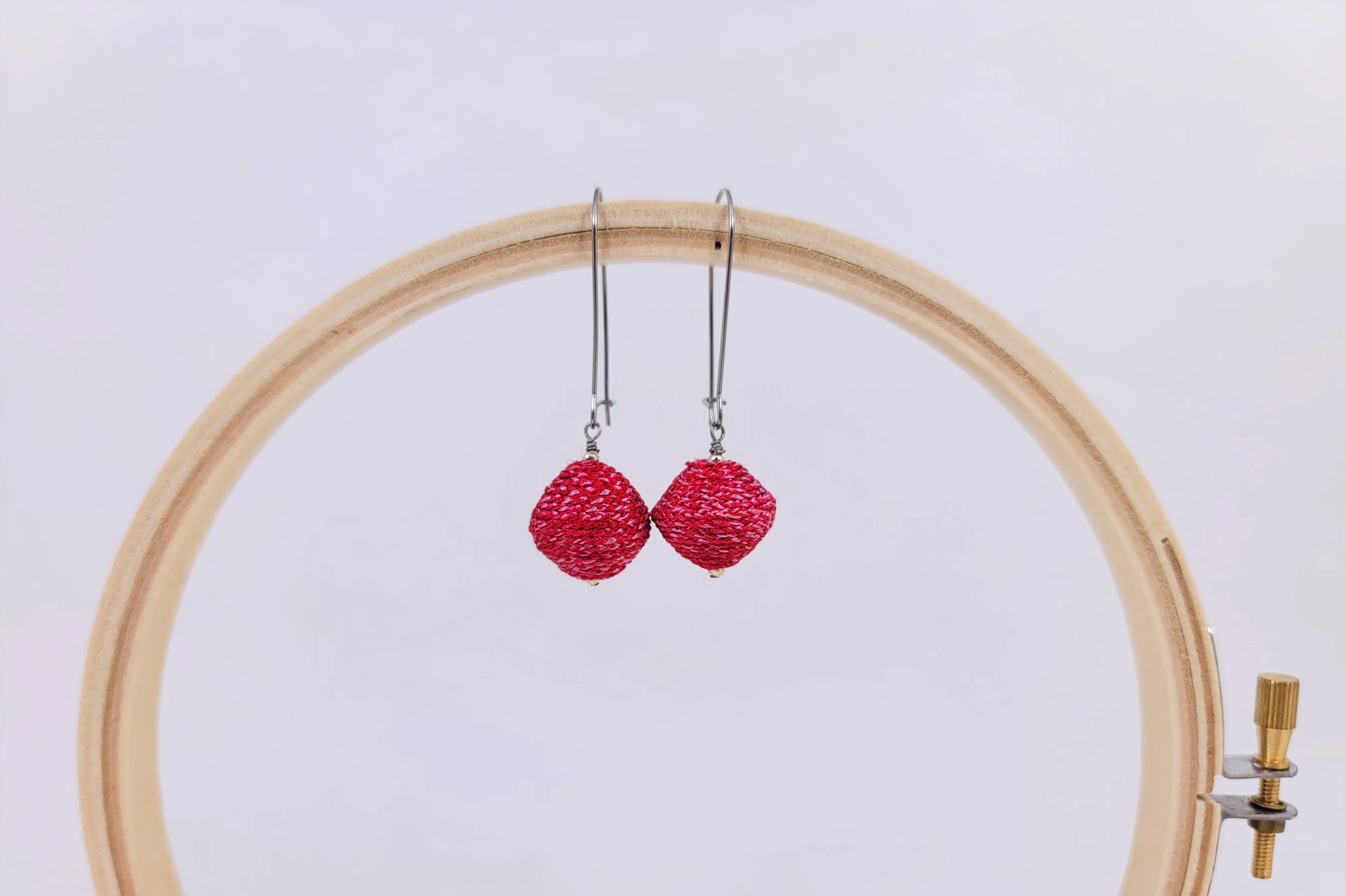 Red Thread Earring