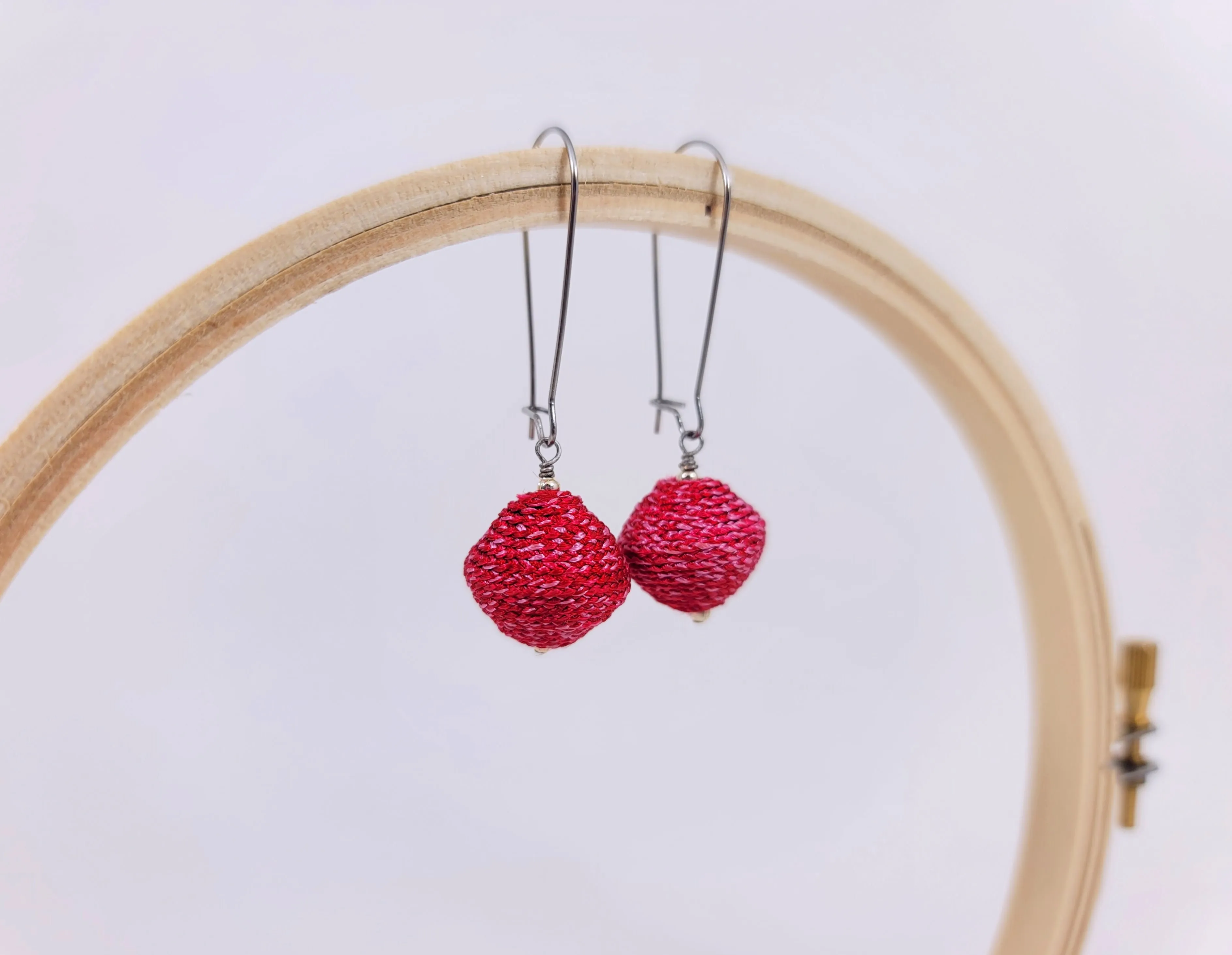 Red Thread Earring