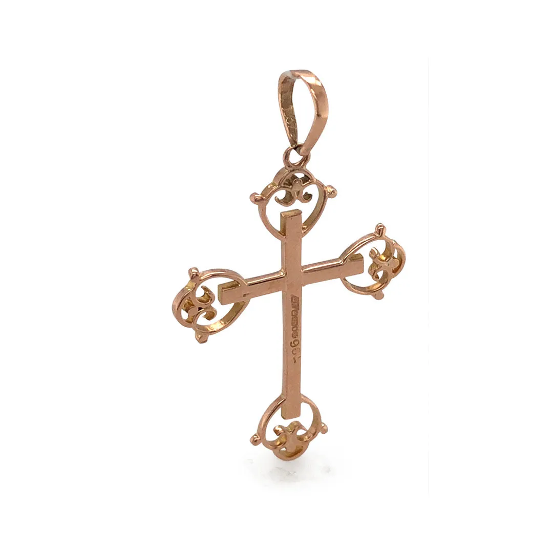 Rose Gold Cross