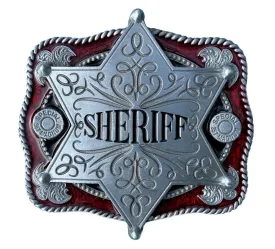Sheriff Star Belt Buckle