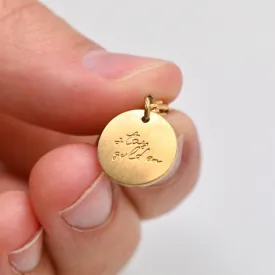 ‘Stay Golden’ Engraved Charm