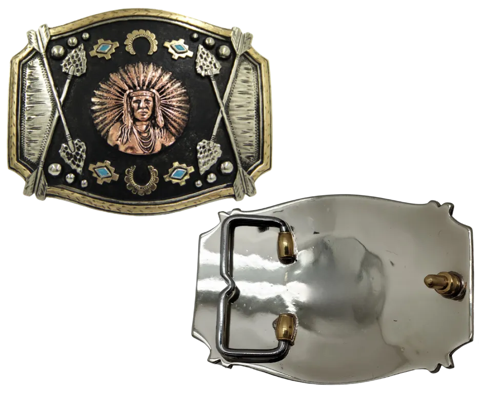 The "Chief Red Arrow" Belt Buckle