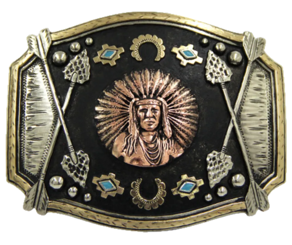 The "Chief Red Arrow" Belt Buckle