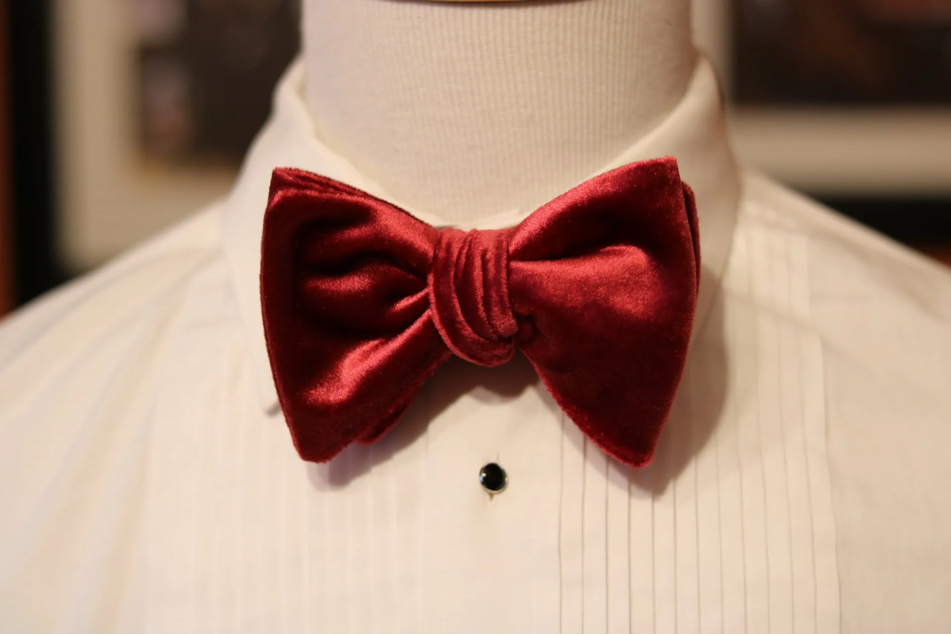 The Winston Grand Velvet Burgundy Butterfly