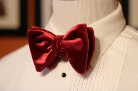 The Winston Grand Velvet Burgundy Butterfly