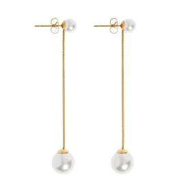 [Timi Of Sweden] Estelle - Pearl Chain Earrings Stainless Steel