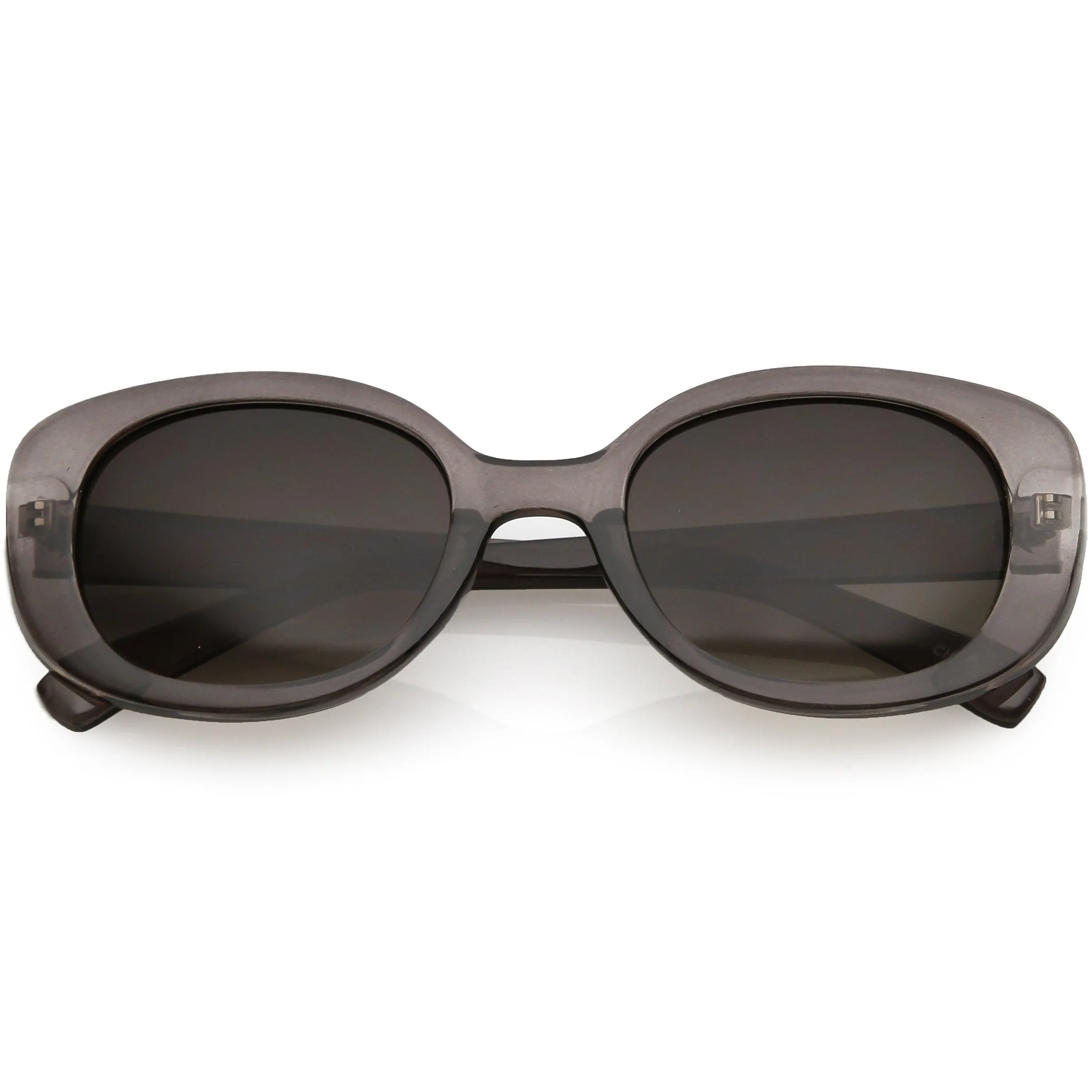 Women's Retro Rounded 1950's Thick Frame Sunglasses C556