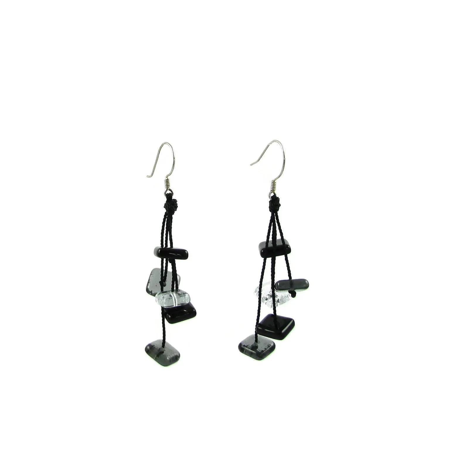 Zen Glass Earrings - Amber